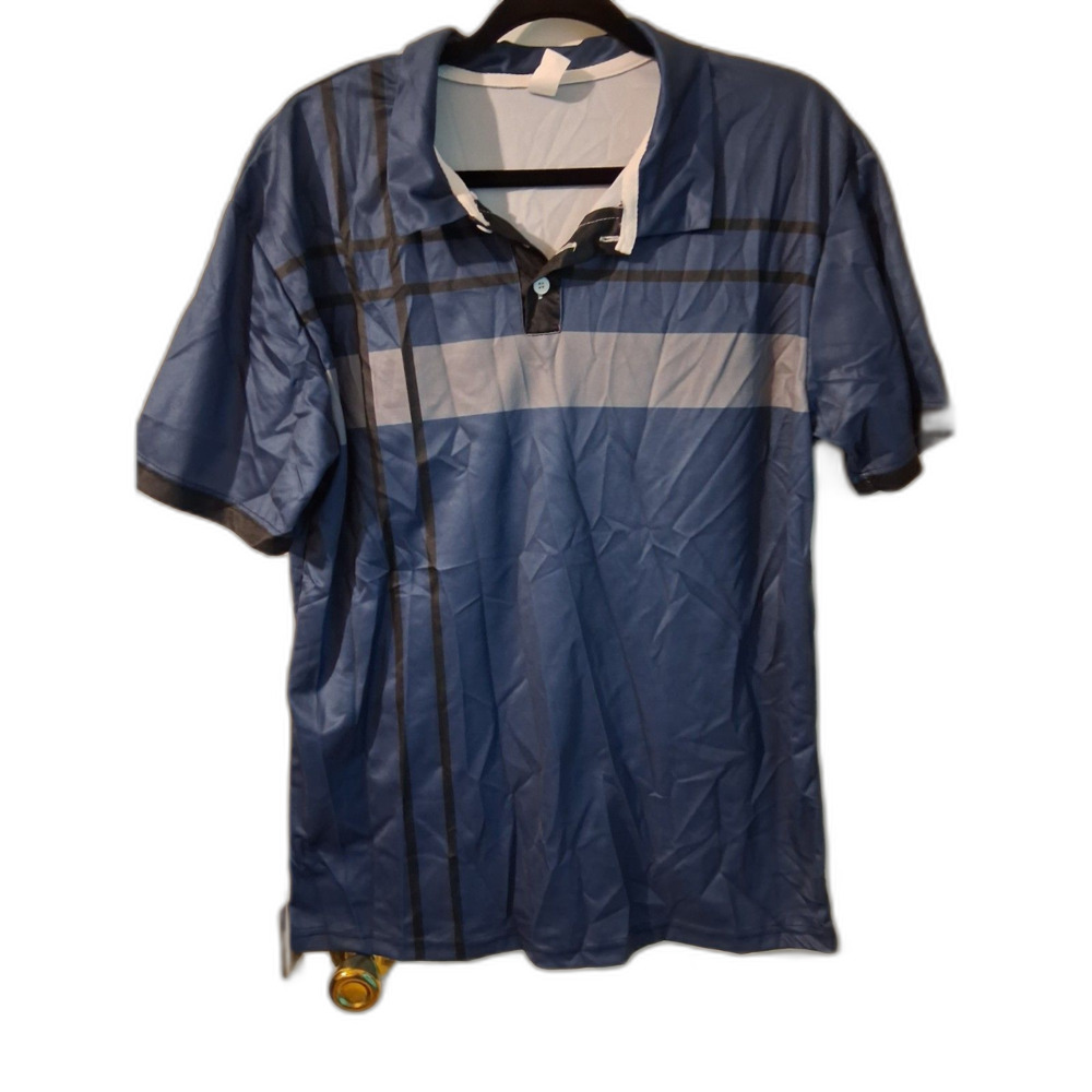 Blue Short Sleeve Polo Shirt